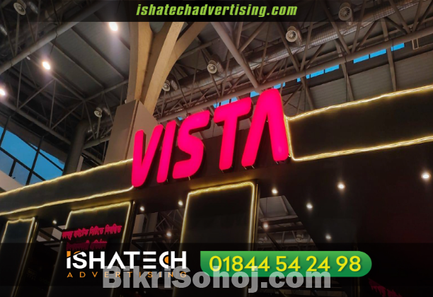 3D Acrylic LED and Metal Signage Price BD